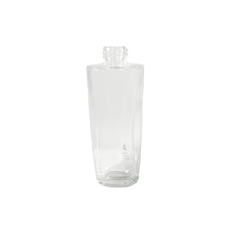J2514 Transparent inverteret pæreformet lotionflaske 46 ml med enkelt moderne design